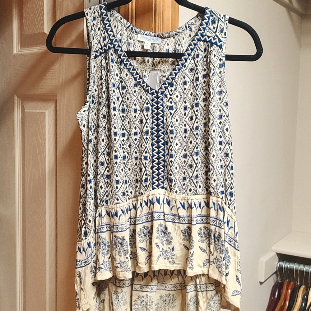 NWT High-lo Sleeveless Top